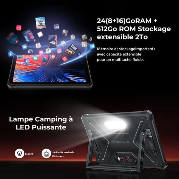 Robust Tablet - HOTWAV - Tab R9 Plus - 11" 2K Skärm - 20080mAh Batteri - IP68/IP69K