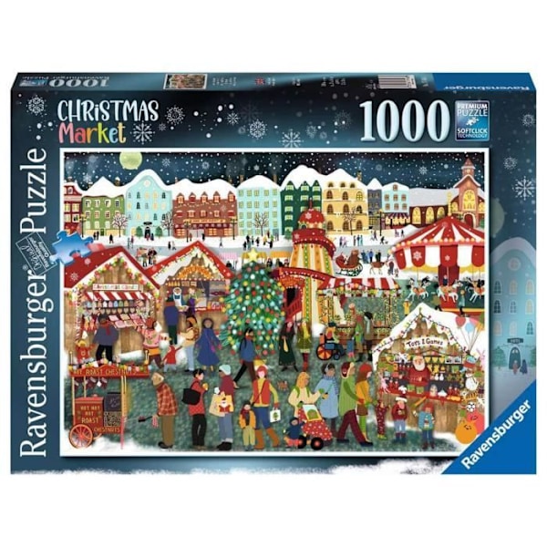 1000 bitars pussel: Julmarknaden Flerfärgad