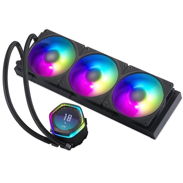 Cooler Master MasterLiquid 360 Ion vattenkylare för CPU - 2,1" LCD-skärm, AIO vattenkylning, Gen