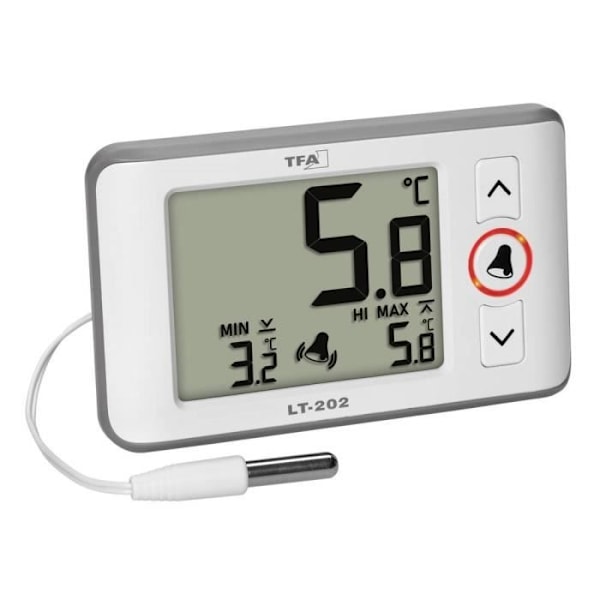 Termometer - TFA Dostmann - Digitalt profftermometer LT 202 - Vit - Plast - Kök Vit