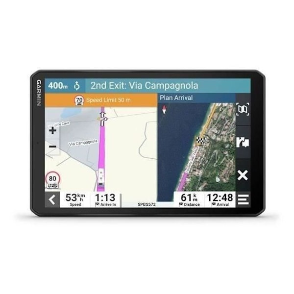 GARMIN Camper 895 GPS - 8" skärm - Personliga rutter - Specifika varningar