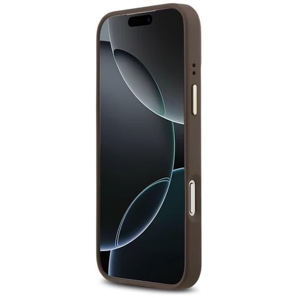 Guess Hardcase 4G Stripe MagSafe för iPhone 17 Pro Max - Brun Brun