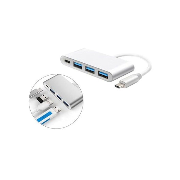 DLH Router, Wifi, Nätverk PLASTVÄSKA TYPE-C USB HUB 3USB-PORTAR OCH TYPE 1-A-PORT USB 171954