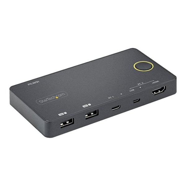 RACK Y POWER, KVM Switch, KVM Switch, Star Tech Kvm Switch 2 Portar Hdmi Usb StarTech.com SV221HUC4K. Tangentbordsport: