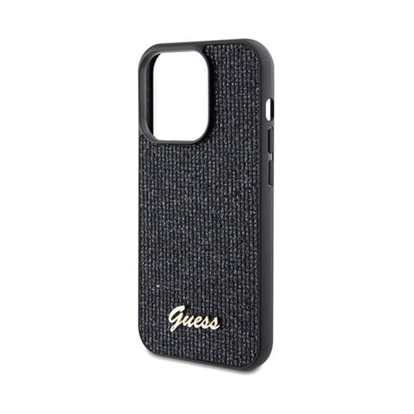 Guess Disco Metal Script - Fodral för iPhone 14 Pro (svart)