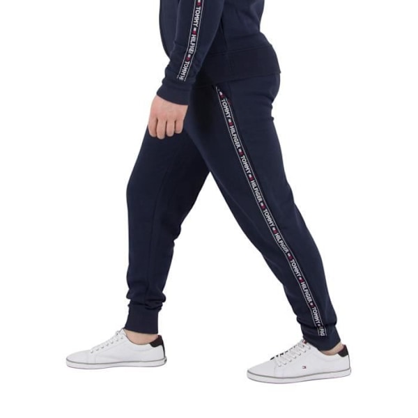 Joggers - Tommy Hilfiger - Marinblå - Dragsko - Sidofickor - Elastiska i vristerna Blå XL