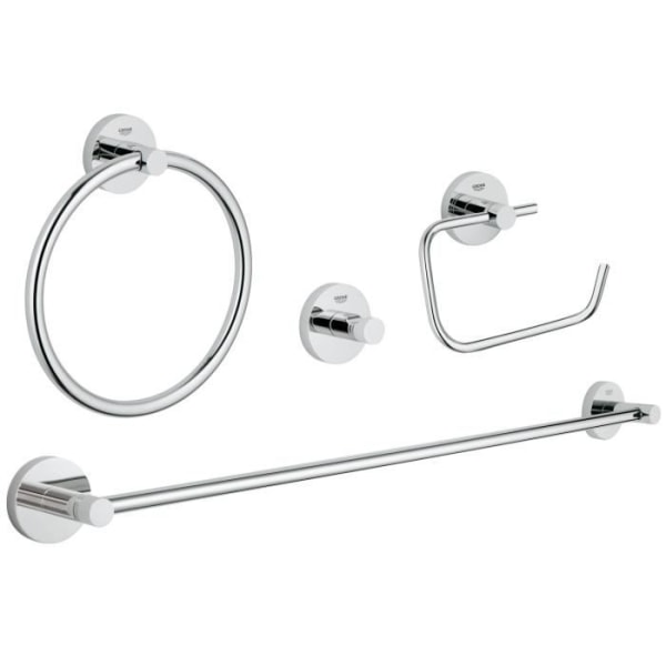 GROHE 40823001 | ESSENTIALS TILLBEHÖR SET | 4 I 1, KROM