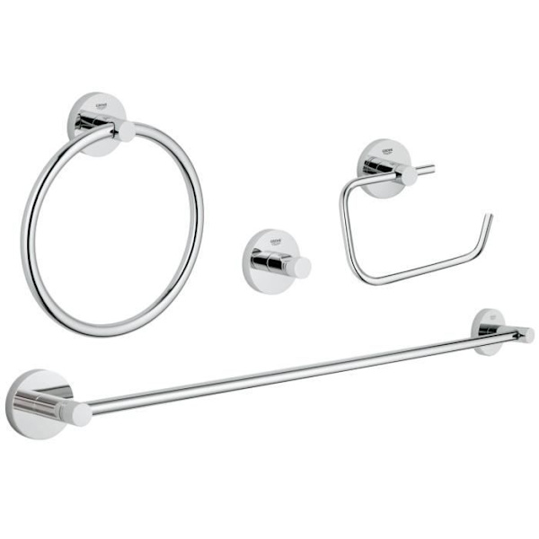 GROHE 40823001 | ESSENTIALS TILLBEHÖRSSATS | 4 I 1, KROM