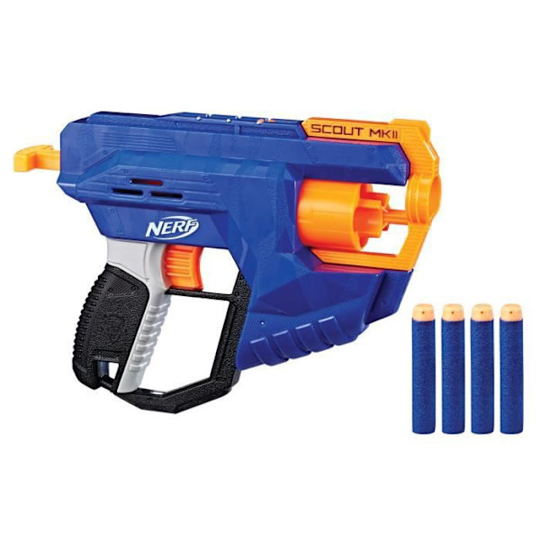 Dart Gun - NERF - Elite Scout MKII - Flerfärgad - Blå - från 8 år och uppåt Flerfärgad