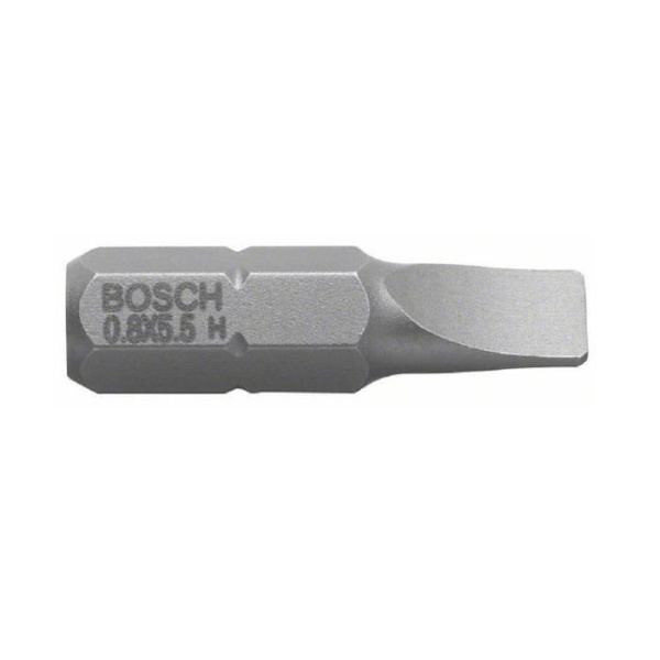 BOSCH Bits för spårskruvar - 1,2x6,5 mm -H 25 mm