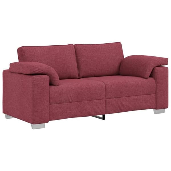 Vinröd Soffa Loveseat 140 cm Tyg