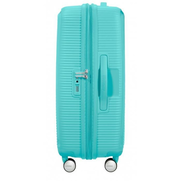 Valiservice - AMERICAN TOURISTER - SoundBox - 67 cm - Utvidbar - 4 Multidirektionella hjul Blå