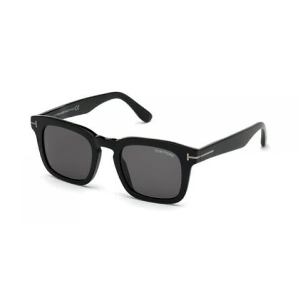 TOM FORD FT0751-N SVART solglasögon - Aviator - Skyddskategori 3 Svart