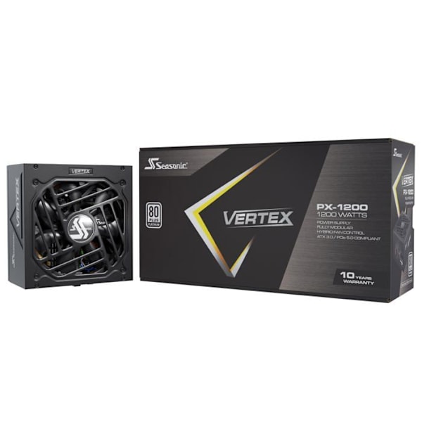 Seasonic intern strömförsörjning - VERTEX PX-1200 - 1200W ATX30 Svart
