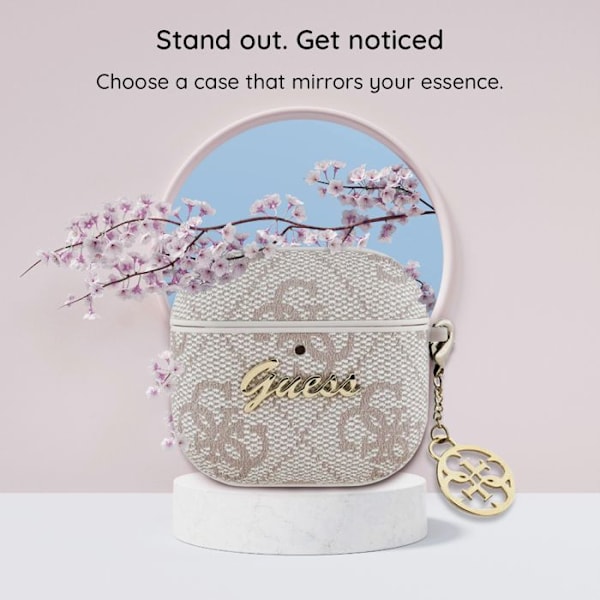 Fodral för AirPods 4 Guess 4G Charm Collection (Brun)