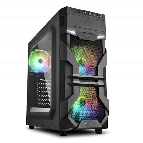 Sharkoon VG7-W Gaming PC-fodral - 4044951026869