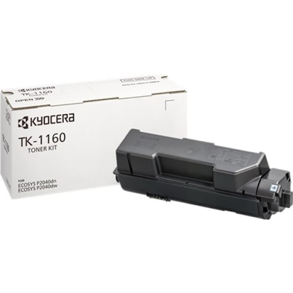 Original svart KYOCERA TK 1160 tonerkassett för ECOSYS P2040dn, P2040DN/KL3, P2040dw, P2040DW/KL3