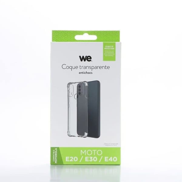 WE TPU-skyddsskal MOTOROLA MOTO E20 / E30 / E40 Transparent
