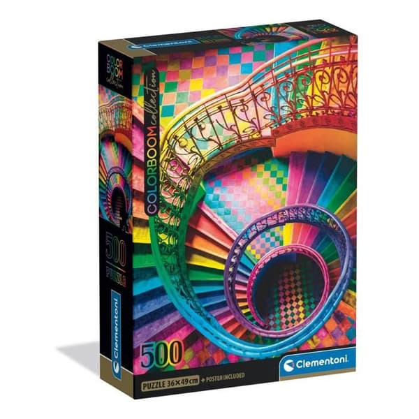 Pussel Compact 500 bitar: Trappor Colorboom