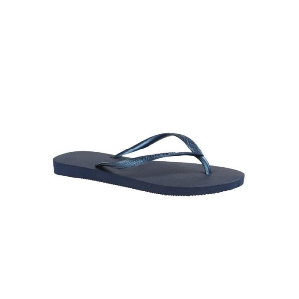 Havaianas Slim Marinblå Mixed Flip Flops - Vuxna kvinnor - Gummi - Logotypband - Mellan fingrarna marinblå 37