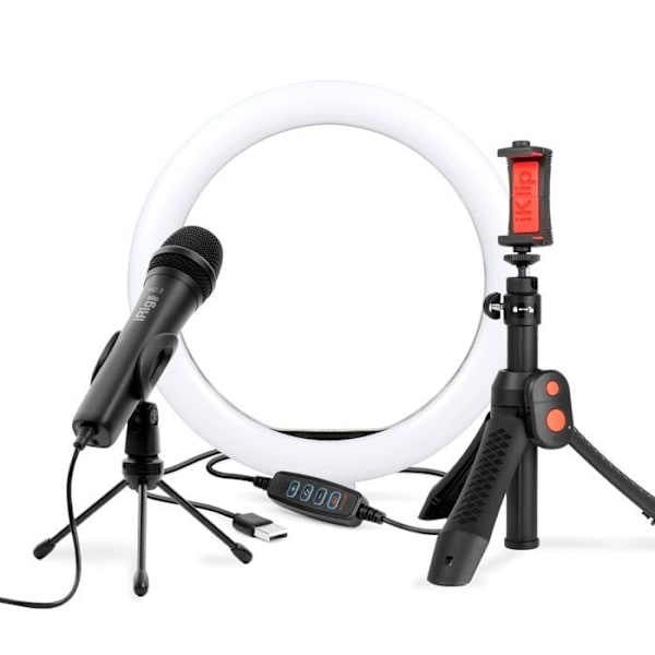 Stativ - IK Multimedia - MIC HD 2 GP - Multifunktionstöd - Digitalmikrofon - 10 tum ljusring