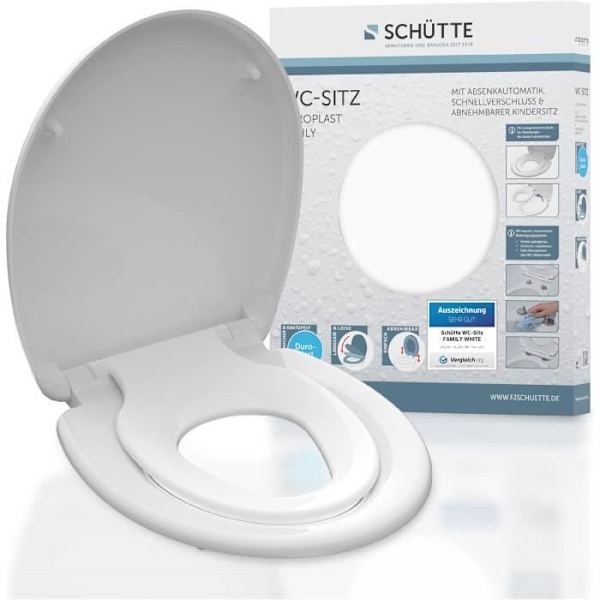 WC-sitskydd SCHÜTTE FAMILY VIT 82940 Vit