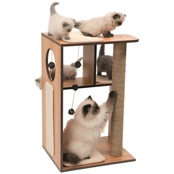 VESPER Kattträd Box L - Natur Trä