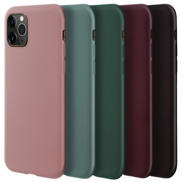 Moozy Minimalist Series Silikonfodral för Samsung S21, Samsung S21 5G, Grön - Matt finish, Smal Tunn TPU Cover Case Skog grön