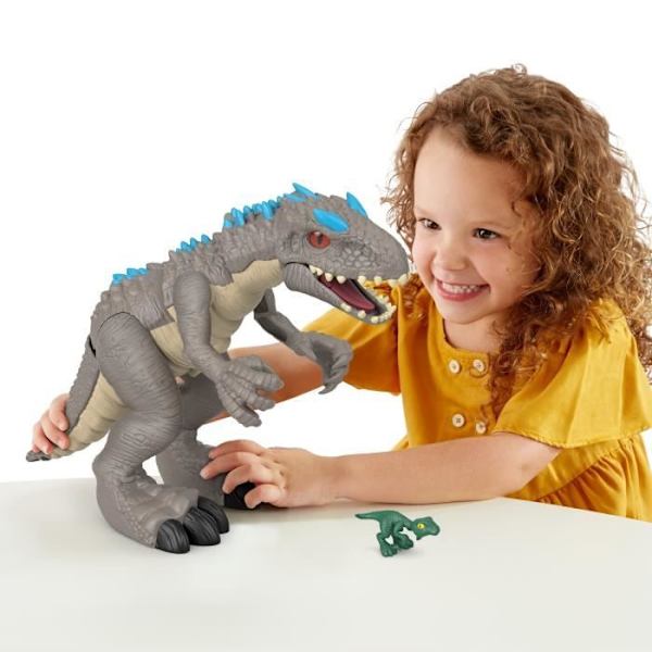 Fisher-Price Imaginext Indominus Rex Figur - Jurassic World - Grå Grå