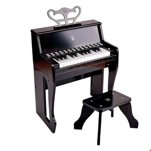 Piano upprep med interaktiv inlärning svart Svart