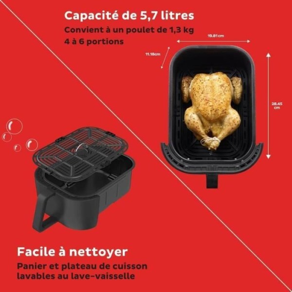 Instant Pot Vortex Slim Air Fryer - 5,7L - Svart Svart