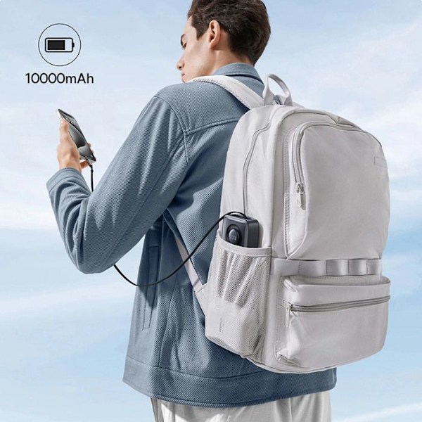 Batteripack 10 000 mAh, 30 W, integrerad typ C-kabel - Baseus Free2Pull (P100737701123-00) - Svart