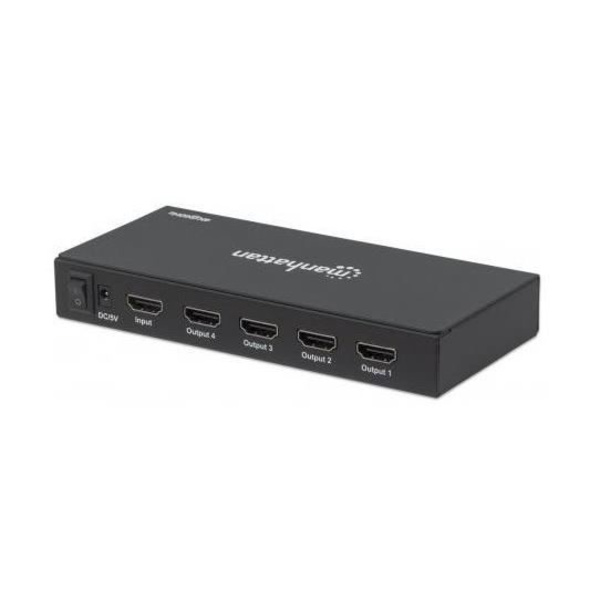Manhattan 207805, HDMI, guld, 1,2 m, 2160p, 36 bitar, 600 MHz