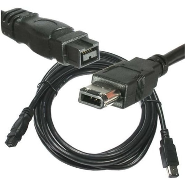 Adaptersladd FireWire 400 IEEE1394a till FireWire 800 IEEE1394b - 6 hanpunkter / 9 hanpunkter - 1,8 M