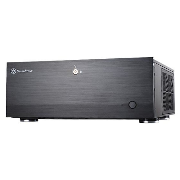 SilverStone SST-GD07B - Grandia HTPC ATX datorfodral, Silent Airflow High Performance, svart