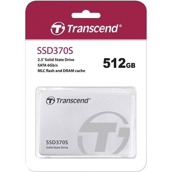 SSD TRANSCEND SSD370 - 512GB - 2,5" SATA3 MLC