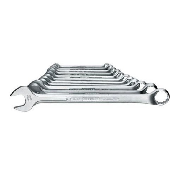 Set med motvinklade kombinationsnycklar - GEDORE - 8-22 mm - Stål - Öppen ände