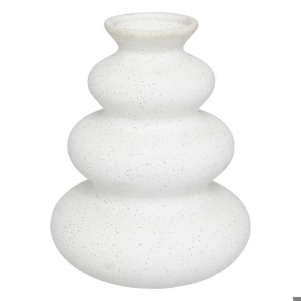 Vas "Olme" i keramik H20cm vit Vit