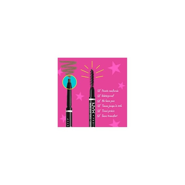 Ögonbrynspenna - NYX - Nyx Micro Brow Pencil - Färg Taupe - Precise applicering - Naturligt resultat Mol
