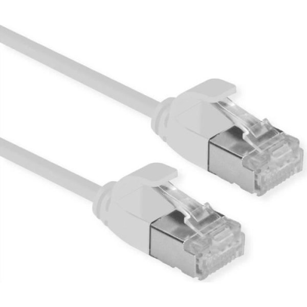 ROLINE U/FTP DataCenter Patchkabel Kat.6A (klass EA), LSOH, smal, grå, 0,15 m () - 21.15.3300