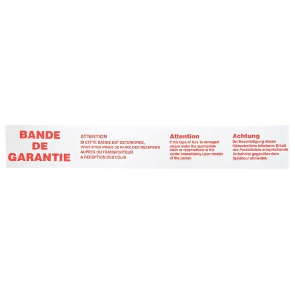 Tejp - Garantiband - Röd och vit - Mångsidig - Säljs styckevis röd och vit