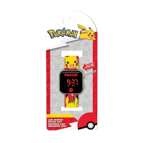 POKEMON PIKACHU LED-klocka