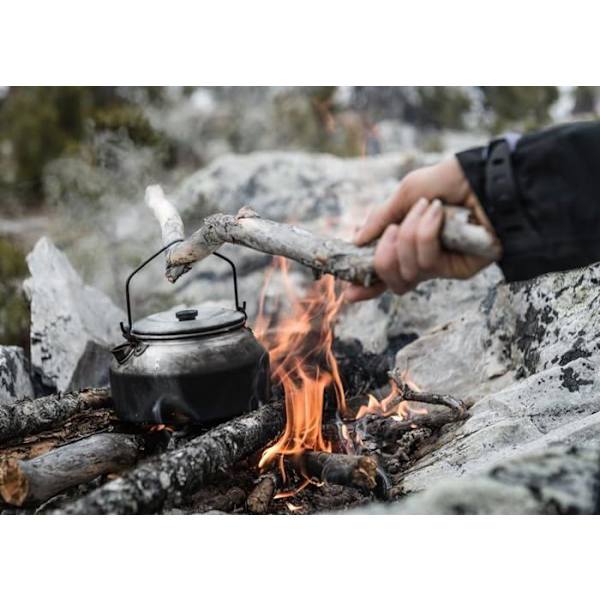 Trangia kökstillbehörsset - TRXCOOKIT02LZ01 - Vattenkokare i aluminium 1,4 l blandat tillbehör, silver, 1,4 tum/stor