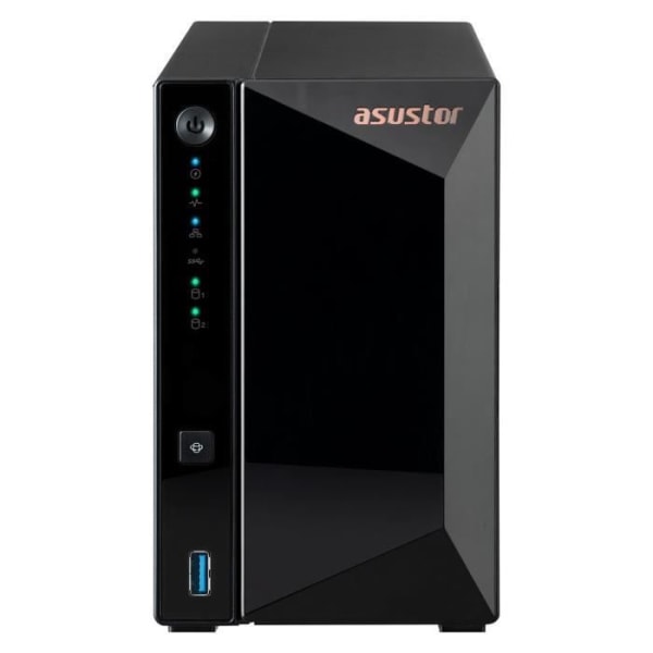 ASUSTOR Drivestor 2 Pro Gen2 AS3302T v2 - Barebone 2-bay NAS Server - Realtek RTD1296 2 GB DDR4 LAN 2,5 GbE
