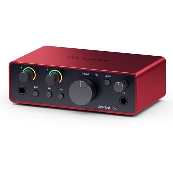 Focusrite Scarlett Solo Studio Pack G4 Ljudkort Röd