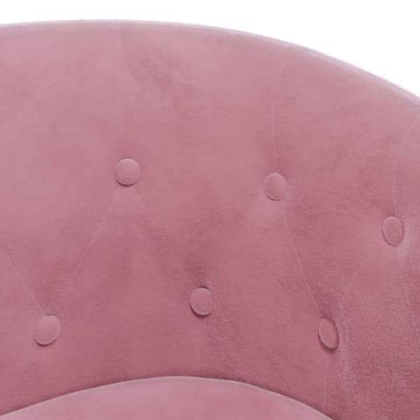 vidaXL Fåtölj cabriolet rosa sammet 356474