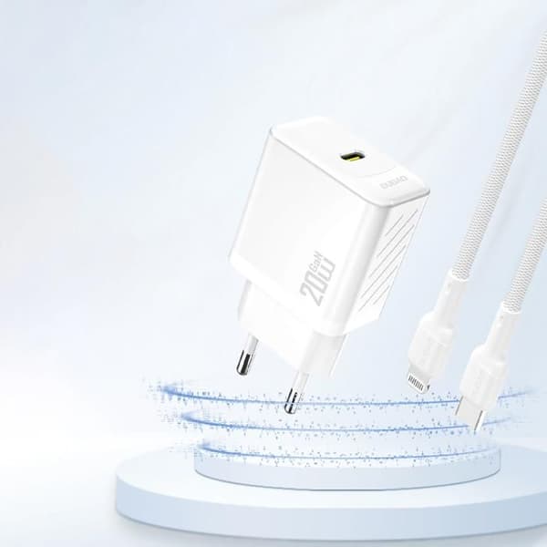 Laddare - DUDAO - A26 - PD20W - GaN - USB-C Vit