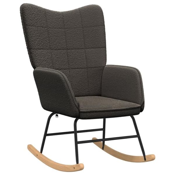 Avkopplande Fåtölj - Mörkgrå - Polyester Tyg - Modern Design - 1 Plats Mörkgrå