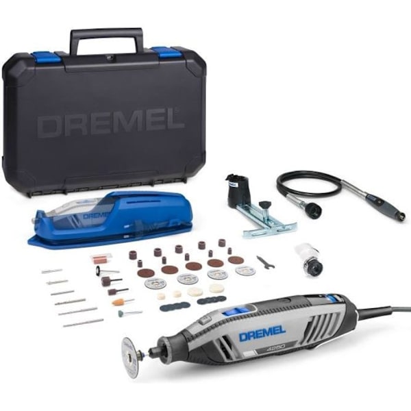 DREMEL 4250-3/45 multifunktionsverktyg - 45 tillbehör + 3 anpassningar Svart
