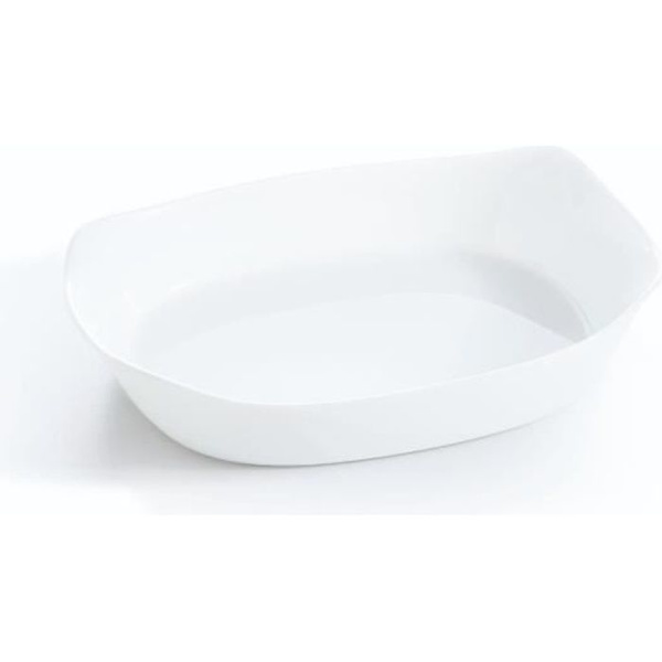 Rektangulär ugnsform - Luminarc - Smart Cuisine Carine - 250°C - Culinär opal - 30x22 cm VIT